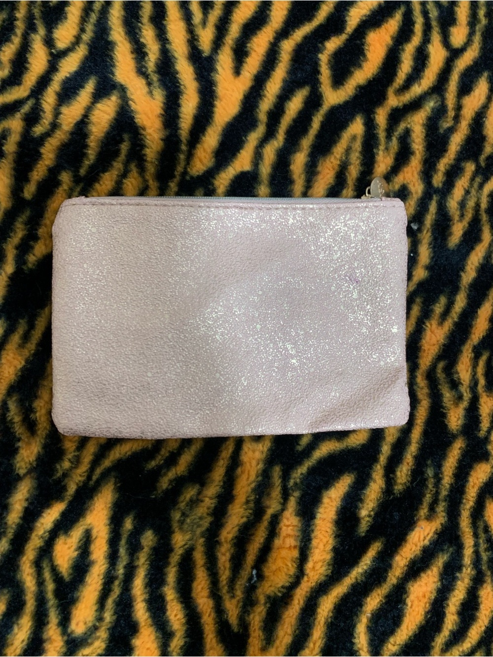 Glitter Zip Pouch - Light Pink